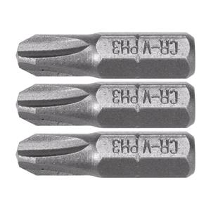 Hardware, SCREWD BITS 1/4 25MM PH1, PH2, PH3 3PCS, STHOR