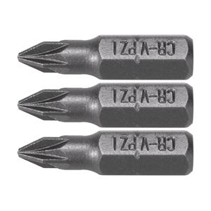 Screwdriver Sets, SCREWDRIVER BITS 1/4 25MM PZ1 3 PCS, STHOR