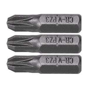 Screwdriver Sets, SCREWDRIVER BITS 1/4 25MM PZ3 3 PCS, STHOR