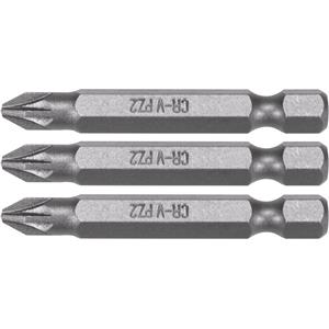 Screwdriver Sets, SCREWDRIVER BITS 1/4 50MM PZ2 3 PCS, STHOR
