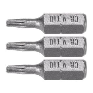 Screwdriver Sets, SCREWDRIVER BITS 1/4 25MM TORX T10 3 PCS, STHOR