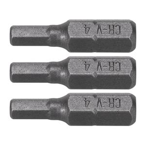 Screwdriver Sets, SCREWDRIVER BITS 1/4 25MM HEX H4 3 PCS, STHOR