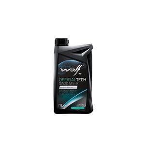 Engine Oils, Wolf OfficialTech 0W20 MS V Full Synthetic Engine Oil   1 Litre, WOLF