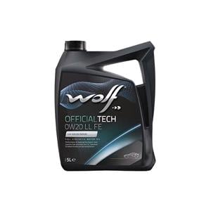 Engine Oils, WOLF OFFICIALTECH 0W20 LL FE 5L(65621), WOLF