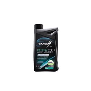 Engine Oils, WOLF OFFICIALTECH 0W20 MS MFE 1L C5 (MB 229.71)(65624), WOLF