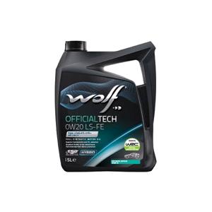 Engine Oils, Wolf OfficialTech 0W20 LS FE Full Synthetic Engine Oil   5 Litre, WOLF