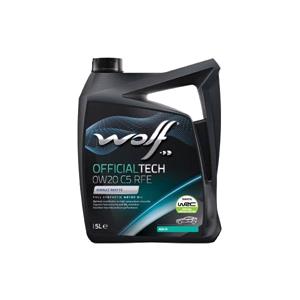 Engine Oils, Wolf OfficialTech 0W20 C5 RFE Full Synthetic Engine Oil   5 Litre, WOLF
