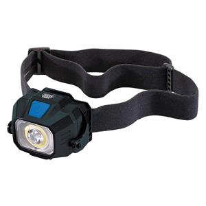 Torches and Work Lights, Draper 65689 COB LED SMD LED Wireless/USB Rechargeable Head Torch, 6W, 400 Lumens, USB C Cable Supplied, Draper