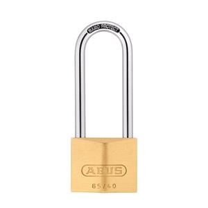 Locks and Security, ABUS Compact Brass Long Shackle Keyed Alike Padlock   40mm   HB63, ABUS
