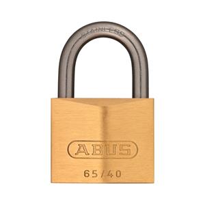 Locks and Security, ABUS Compact Brass Padlock with Stainless Steel Shackle   40mm, ABUS