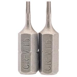 1/4" Draper TX STAR®, Draper 66428 T10 1 4 inch Hex. 66487 TX STAR Insert Bit 25mm Long x 2, Draper