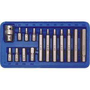 Screwdriver Sets, SCREWDRIVER BIT SET HEX H4 H12 15PCS, VOREL