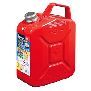 Jerry and Fuel Cans, Premium Metal Jerry Can 5 Litres Red, Lampa