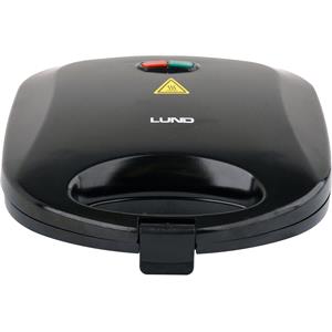 Hardware, SANDWICH MAKER 750W, GRILL PLATE, BLACK, LUND