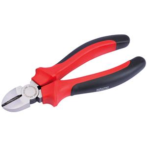 Side and End Cutters, Draper Redline 67988 160mm Diagonal Side Cutter with Soft Grip Handles, Draper
