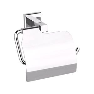 Hardware, TOILET PAPER HOLDER WITH LID QUAD CHROME, FALA