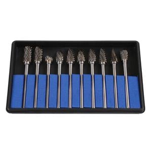 Drill Bit Sets, Tungsten Carbide Burr Tool   Set of 10, LASER