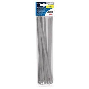 Cable Ties, Stainless steel cable ties, 20 pcs set   7,9x300 mm, Lampa