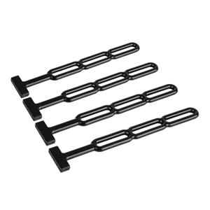 NBR rubber tarps straps, set 4 pcs - 290x50 mm