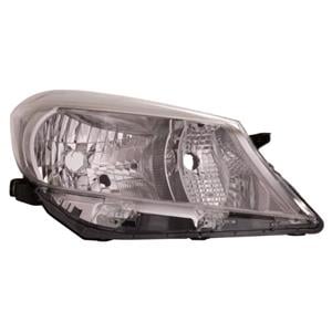 Lights, Right Headlamp (Halogen, Takes H4 Bulb, Supplied Without Motor) for Toyota YARIS/VITZ 2012 2014, 