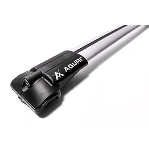 Aguri ultra Aerodynamic roof bars for cars with raised rails, supplied with locks and keys