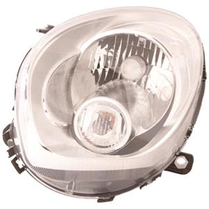Lights, Left Headlamp (Halogen, Takes H4 Bulb, With Clear Indicator, Original Equipment) for Mini Countryman 2010 on, 