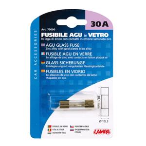 Fuses, AGu glass fuse, 12 32V   30A, Lampa