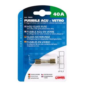 Fuses, AGu glass fuse, 12 32V   40A, Lampa