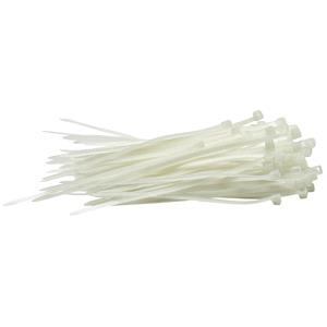 Cable Ties, Draper 70390 Cable Ties, 2.5 x 100mm, White (Pack of 100), Draper