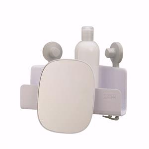 Bathroom Accessories, Joseph Joseph Easystore Corner Shower Caddy with Mirror   White, JosephJoseph
