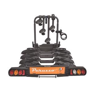 Bike Racks, Peruzzo Pure Instinct 4 black tow bar mounted bike rack (wheel support)   4 bikes, Peruzzo