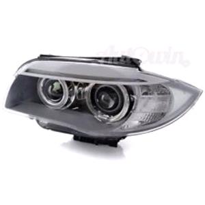 Lights, Left Headlamp (Halogen, Takes H7 / H7 Bulbs, Supplied With Bulbs & Motor, Original Equipment) for BMW 1 Series Coupe 2011 on, 