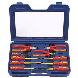 VDE Insulated Pliers, Draper Expert 71155 Fully Insulated Pliers and Screwdriver Set (10 Piece), Draper