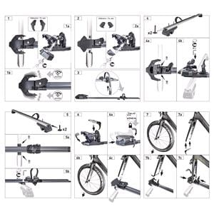 Peruzzo Pure Instinct Black Roof Mounted Bike Rack (Fork Holder) for 1 Bike