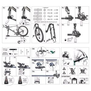 Peruzzo Pure Instinct Black Roof Mounted Bike Rack (Fork Holder) for 1 Bike