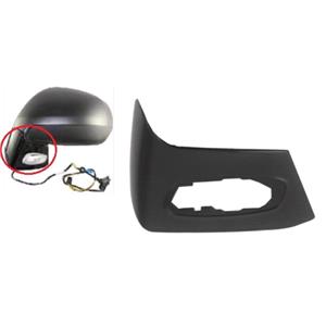 Wing Mirrors, Left Lower Wing Mirror Cover (primed, with indicator lamp hole) for C4 Picasso, 2007 2013, 