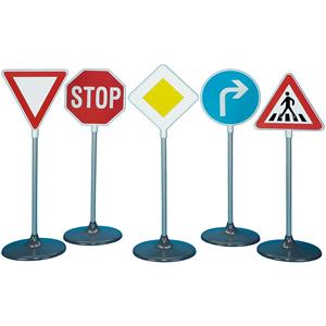 Gifts, Kids Traffic Signs Set   5 Pieces, Klein Toys