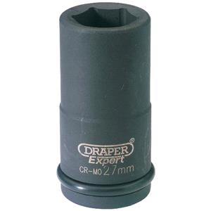 Sockets, Draper Expert 71908 27mm 3 4 inch Square Drive Hi Torq 6 Point Deep Impact Socket, Draper