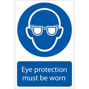 Signs and Stickers, Draper 72080 'Eye Protection' Mandatory Sign, Draper