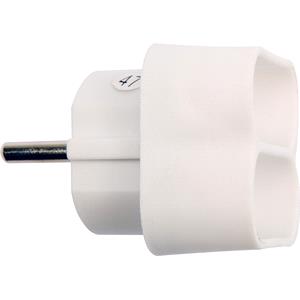 Hardware, ADAPTOR W.OUT EARTHING 2 SOCKETS, VOREL
