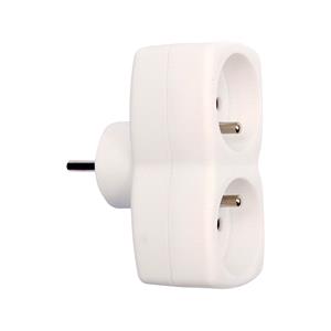 Hardware, ADAPTOR W. EARTHING 2 SOCKETS, VOREL
