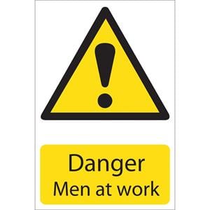 Signs and Stickers, Draper 72441 'Danger Men At Work' Hazard Sign, Draper
