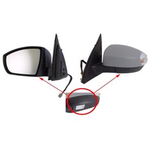 Wing Mirrors, Left Wing Mirror (electric, heated, indicator and puddle lamp, 12 pin connector) for Ford S MAX 2006 2015, 