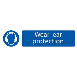 Signs and Stickers, Draper 73158 'Ear Protection' Mandatory Sign, Draper