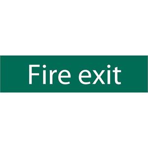 Signs and Stickers, Draper 73213 'Fire Exit' Safety Sign, Draper