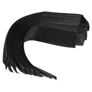 Cable Ties, Hook and Loop Cable Ties 150mm, Black   Pack of 10, VOREL