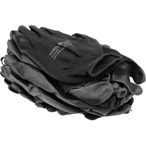 Hardware, WORKING GLOVES, BLACK 10" (12 PAIRS), VOREL