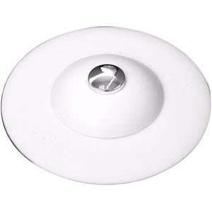 Hardware, SILICONE PLUG WITH STRAINER WHITE, FALA