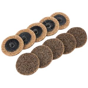Air Tool Sanding Discs and Pads, Draper 75625 Polycarbide Abrasive Pads, 50mm, Coarse (Pack of 10), Draper