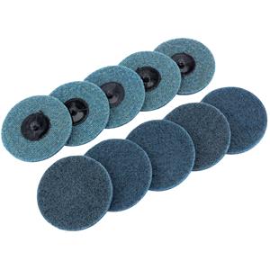 Air Tool Sanding Discs and Pads, Draper 75626 Ten 75mm Polycarbide Abrasive Pads (Fine), Draper